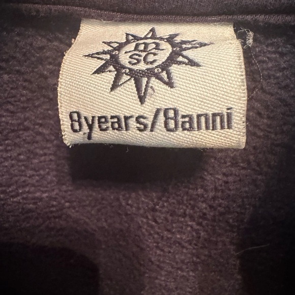 MSC Italy 🇮🇹 Navy Blue Zipper Jacket Size 8, soft cotton! 🇮🇹 - Picture 5 of 5